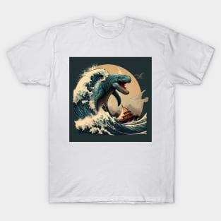 The great wave and a monster T-Shirt